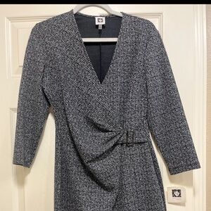 Anne Klein black/ ivory dress  Size 8